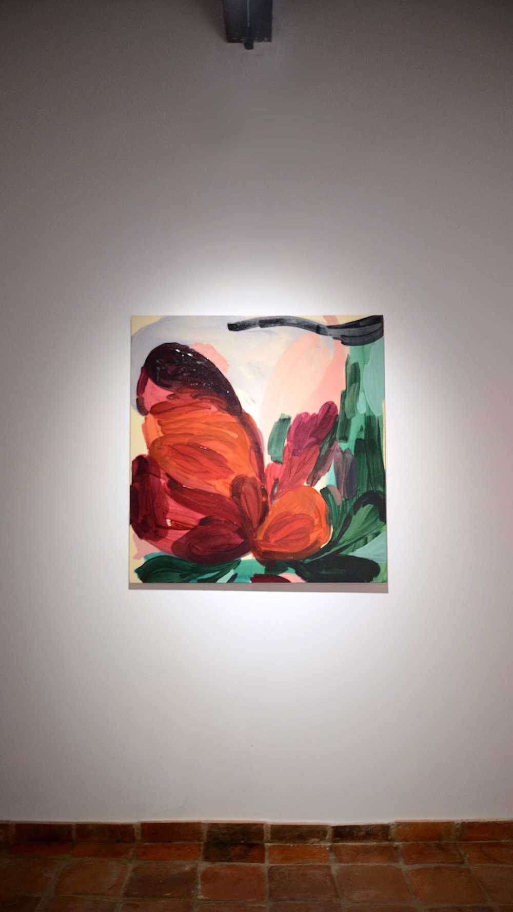 Lidia M. Pinzolas, Dulce aurora, óleo sobre lienzo, 120 x 114 cm (2025)